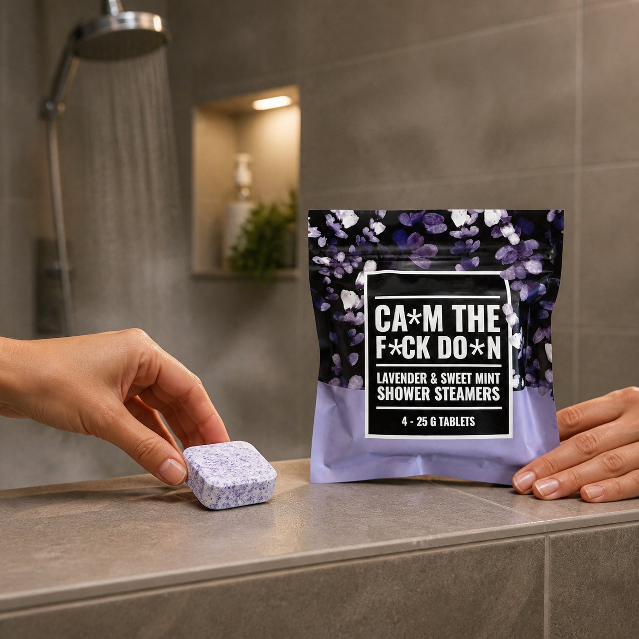 Correct shower placement for a Swear Shower Steamer