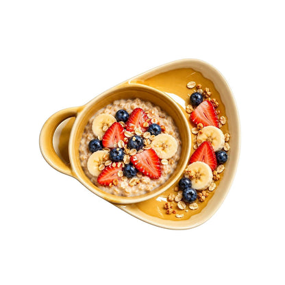 Ceramic Soup & Toasty Bowls with Handles – Rustic Reactive Glaze Design
